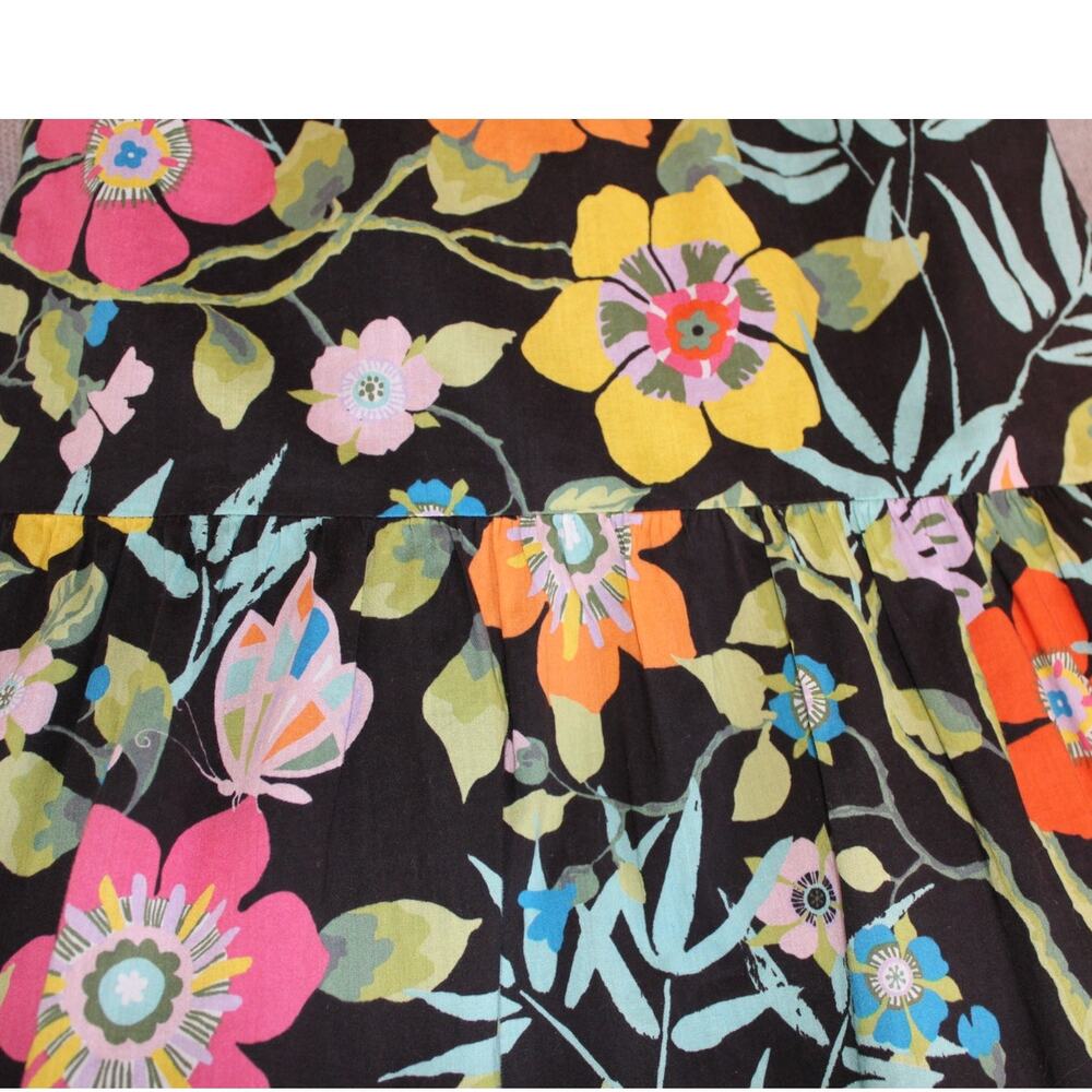 J.Crew Floral Tiered Midi Skirt Liberty of London Collection Women's Size 2 - Picture 6 of 12